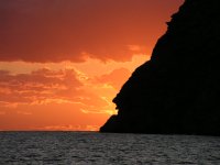 Sonnenuntergang im NW von Ibiza - zum Vergrößern klicken